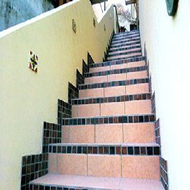 タイル階段の施工事例